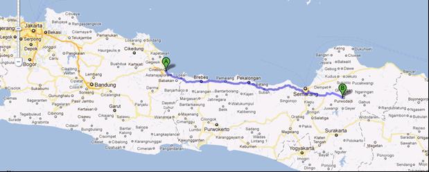 Kaart Cirebon